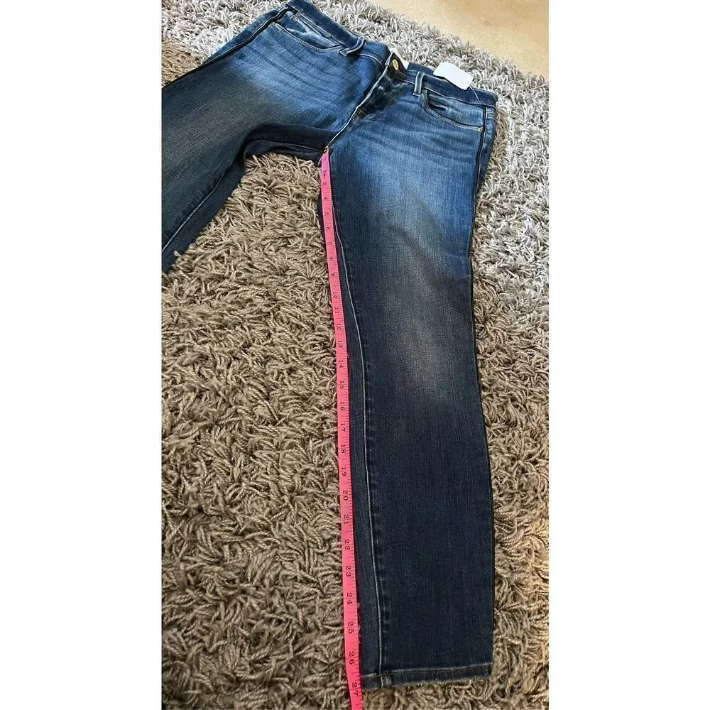 FRAME Denim Le High Skinny Jeans with Tuxedo Piping
